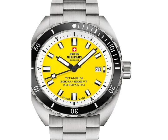 Swiss Military by Chrono SMA34100.05 Diver Titanium Automatik 42 mm Herrenuhr gunstig einkaufen Timeshop24