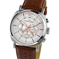 Jacques Lemans 1-1645.1D Lugano Chronograph 46mm 10ATM