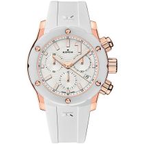 Edox 10225-37RB-BIR CO-1 Chronograph Damenuhr Keramik 38mm 30ATM