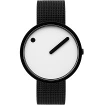 PICTO 43379-1020 Unisex Uhr Uhr Black and White 40mm 5ATM