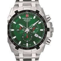 Swiss Alpine Military 7043.9134 Chronograph Herrenuhr 46mm 10ATM