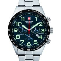 Swiss Alpine Military 7047.9135 Chronograph Herrenuhr 45mm 10ATM