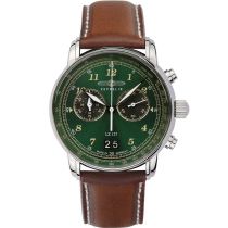 Zeppelin 8684-4 Graf Zeppelin LZ127 Big-Date Chronograph Herrenuhr 41mm 5ATM