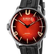 U-Boat 8701/B Darkmoon Red SS Soleil Herrenuhr 44mm 5ATM