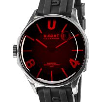 U-Boat 9305 Darkmoon SS Red Glass Herrenuhr 40mm 5ATM