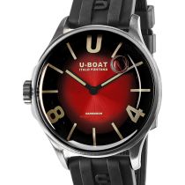 U-Boat 9500 Darkmoon Red SS Soleil Herrenuhr 40mm 5ATM