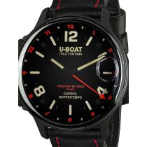 U-Boat 9673 Capsoil Doppiotempo DLC GMT Herrenuhr 55mm 10ATM