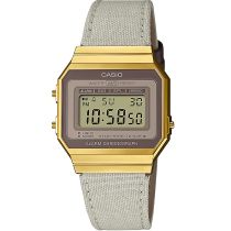 Casio A700WEGL-7AEF Vintage Unisex Uhr 33mm