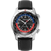 Alpina AL-255BRB4S26 Startimer Pilot Worldtimer Herrenuhr 41mm