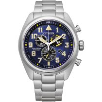 Citizen AT2480-81L Eco-Drive Super-Titanium Chronograph Herrenuhr 43mm