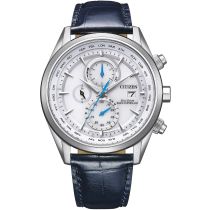 Citizen AT8260-18A Eco-Drive Chronograph Herrenuhr Funkuhr 43mm 10ATM