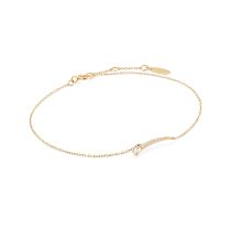 ANIA HAIE BAU007-01YG Afterglow Armband mit weißem Saphir Gold 14K