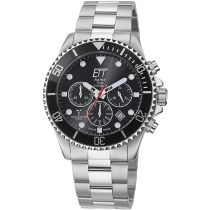 ETT EGS-11607-25M Professional Solar Funk Chronograph Herrenuhr 44mm 20ATM