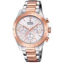 Festina F20398/1 Boyfriend Damenuhr Chronograph 39mm 10ATM