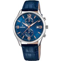 Festina F6855/6 Timeless Chronograph Herrenuhr 42mm 3ATM