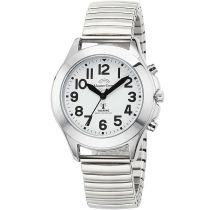 Master Time MTLA-10706-60M sprechende Damen-Funkuhr Zugband Damenuhr 38mm