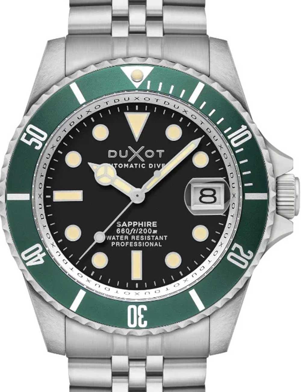 Duxot DX-2057-33 Herrenuhr Atlantica Automatik Diver 42mm 20ATM