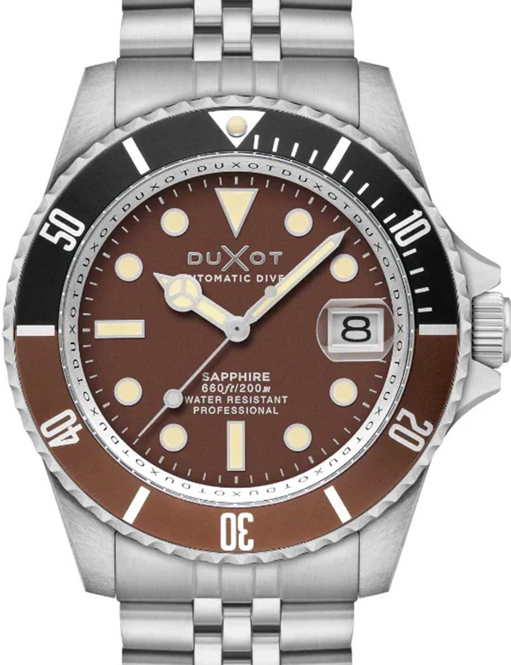 Duxot DX-2057-99 Herrenuhr Atlantica Automatik Diver 42mm 20ATM