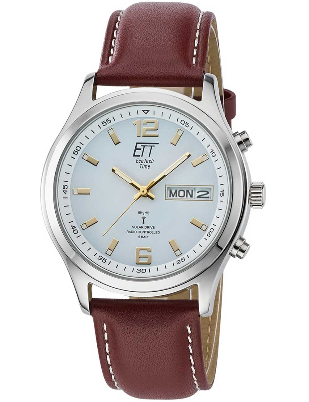 ETT EGS-11248-12L Solar Drive Funkuhr Gobi Herrenuhr 40mm 5ATM