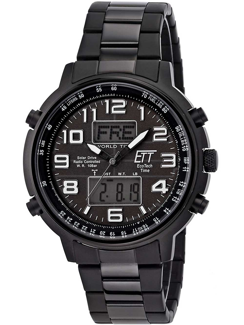 ETT EGS-11390-25M Herrenuhr Solar Drive Funkuhr