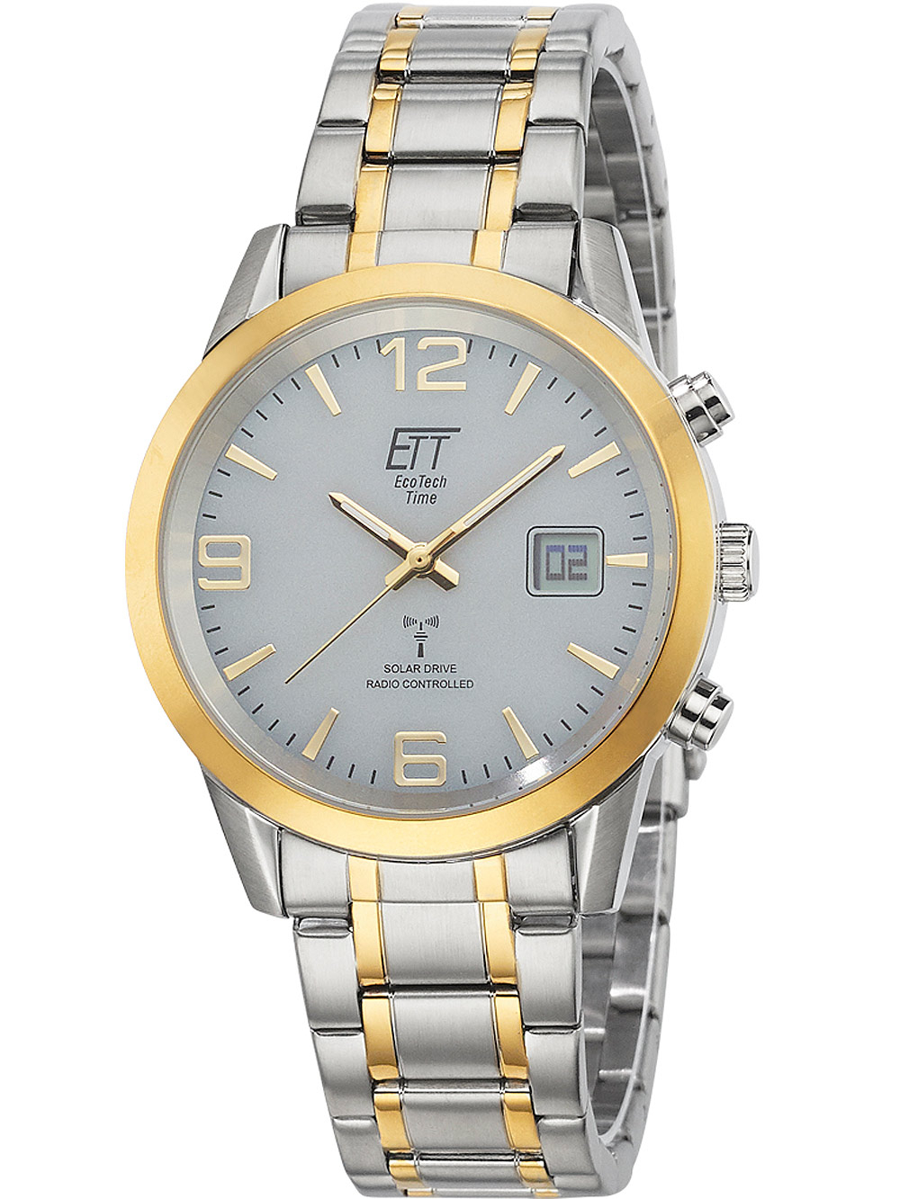 ETT EGS-11501-42M Solar drive Funkuhr Basic Herrenuhr 41mm 5ATM