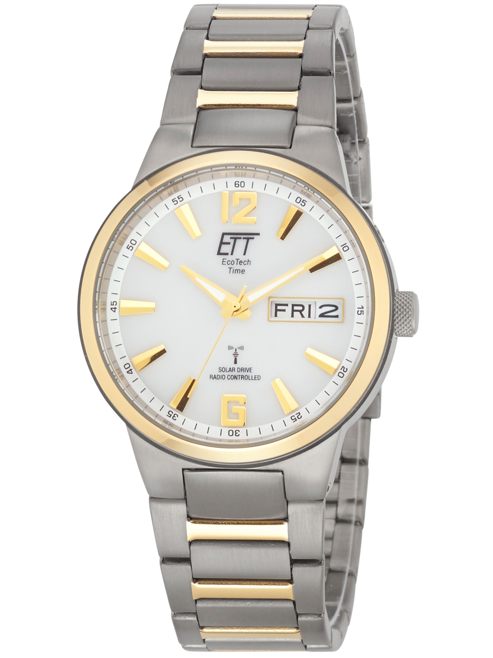 ETT EGT-11322-11M Solar Drive Funkuhr Everest II Titan Herrenuhr 40mm