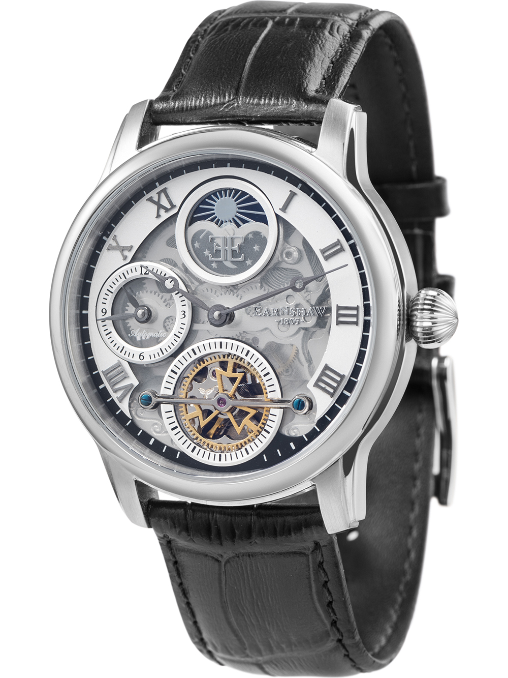 Thomas Earnshaw ES-8063-01 Herrenuhr Longitude Shadow Automatik