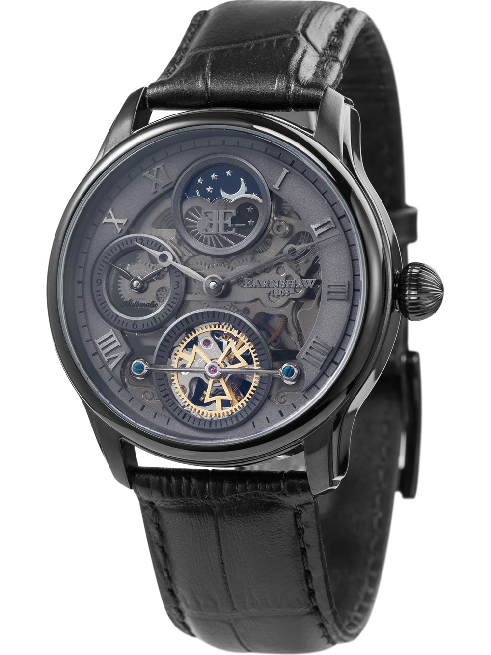 Thomas Earnshaw ES-8063-03 Herrenuhr Longitude Shadow Automatik