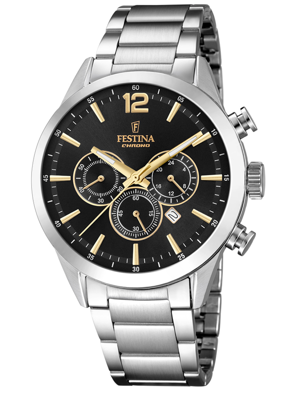 8430622708763 - Chronograph FESTINA Timeless Chronograph F20343 4 Armbanduhren silberfarben Herren Quarzuhren Armbanduhr Quarzuhr Herrenuhr Stoppfunktion dezentrale Sekunde