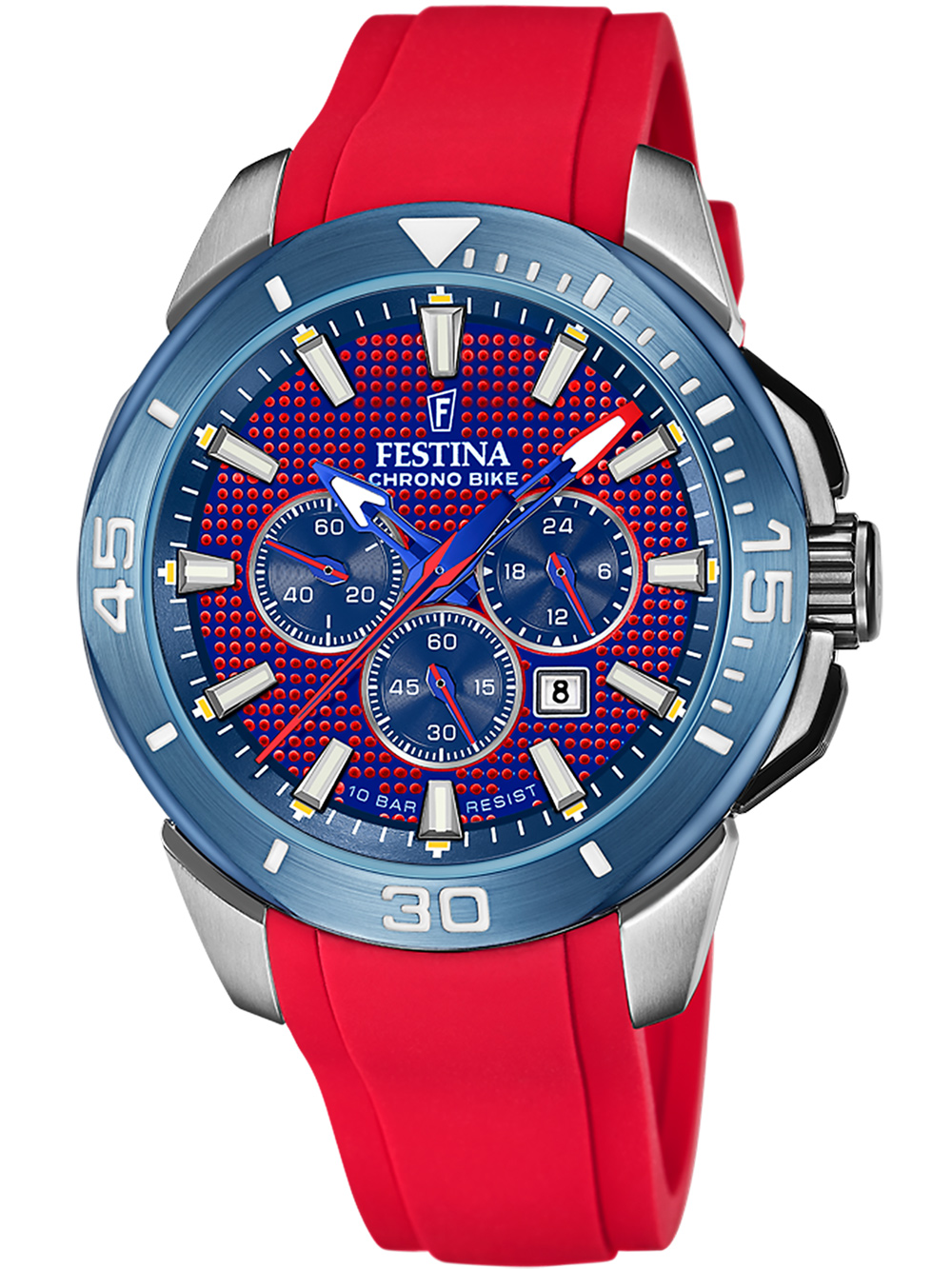 8430622795299 - Chronograph FESTINA Chrono Bike F20642 2 Armbanduhren rot Herren Quarzuhren Armbanduhr Quarzuhr Herrenuhr Stoppfunktion