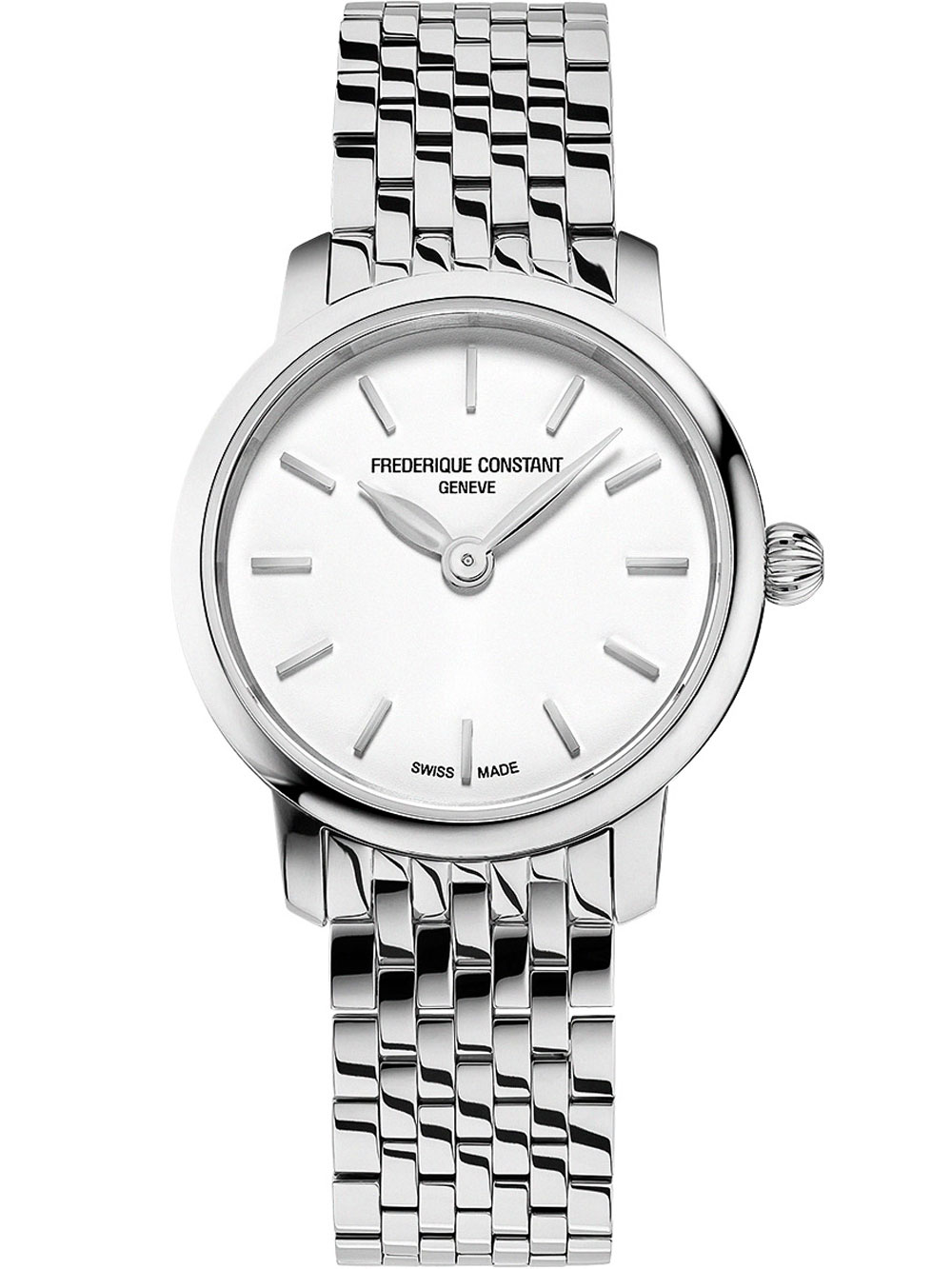 7630428498078 - FC-200S6B Damenuhr Classics slimline ladies mini silver 25mm 3ATM