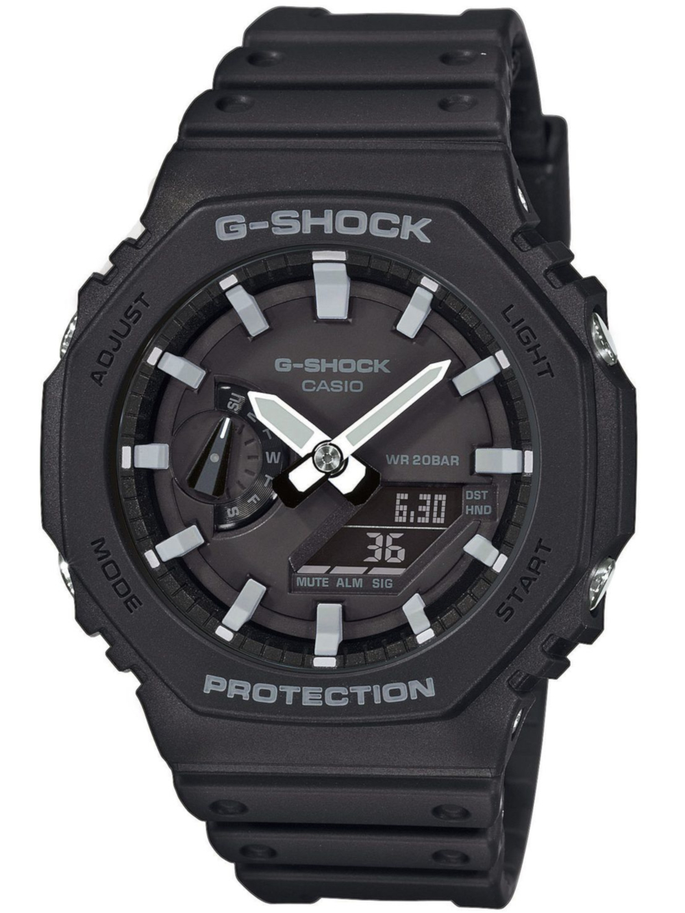 Casio GA-2100-1AER G-Shock Herrenuhr 45mm 20ATM