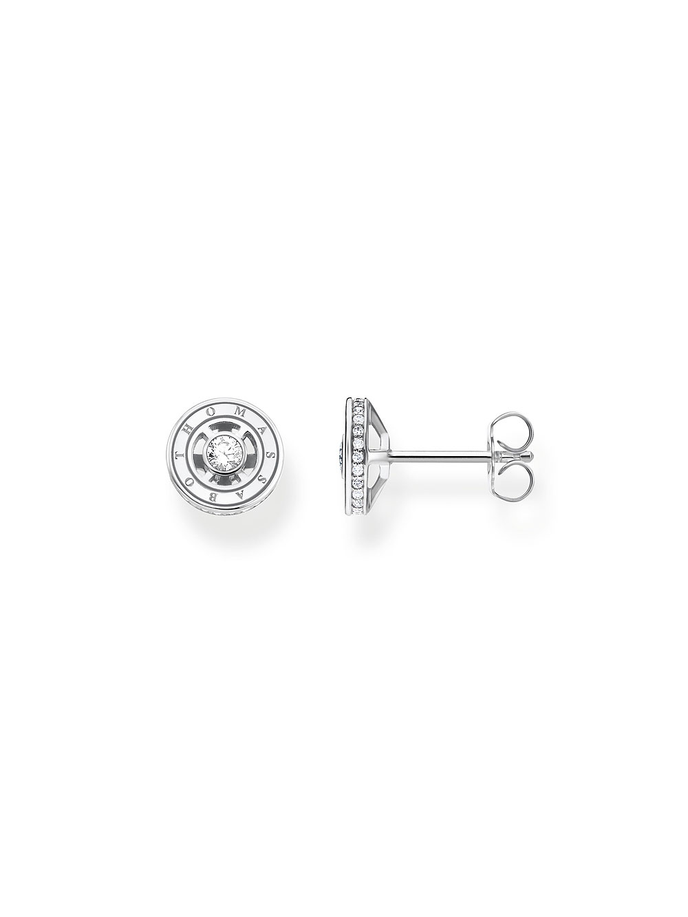 4051245454116 - Paar Ohrstecker THOMAS SABO mit weißen Steinen silber H2062-051-14 Ohrringe Gr Silber 925 (Sterlingsilber) bunt (silberfarben weiß kristallweiß) Damen mit Zirkonia (synth)