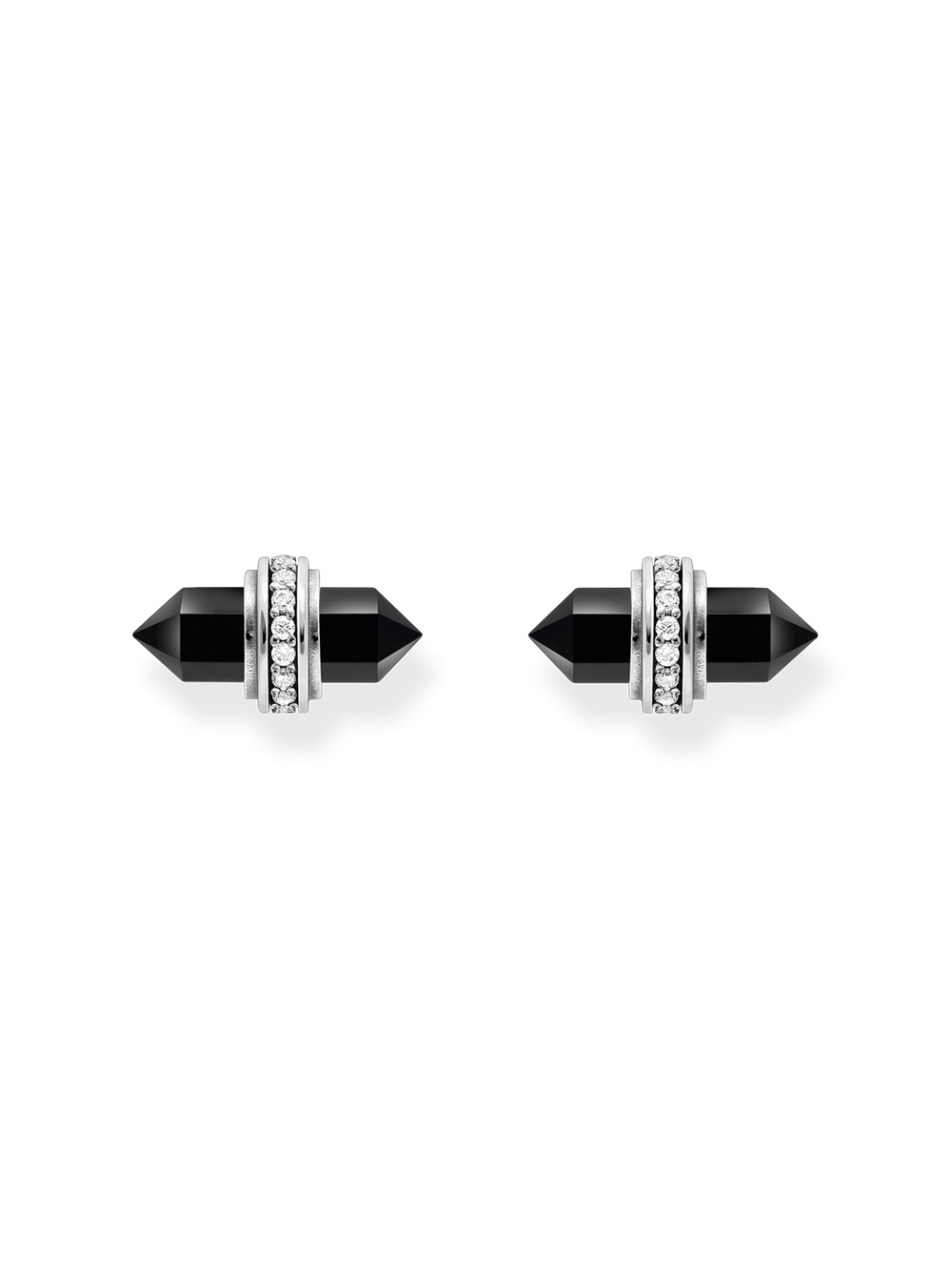 Thomas Sabo H2281-641-11 Silberne Ohrstecker mit schwarzem Onyx Damen