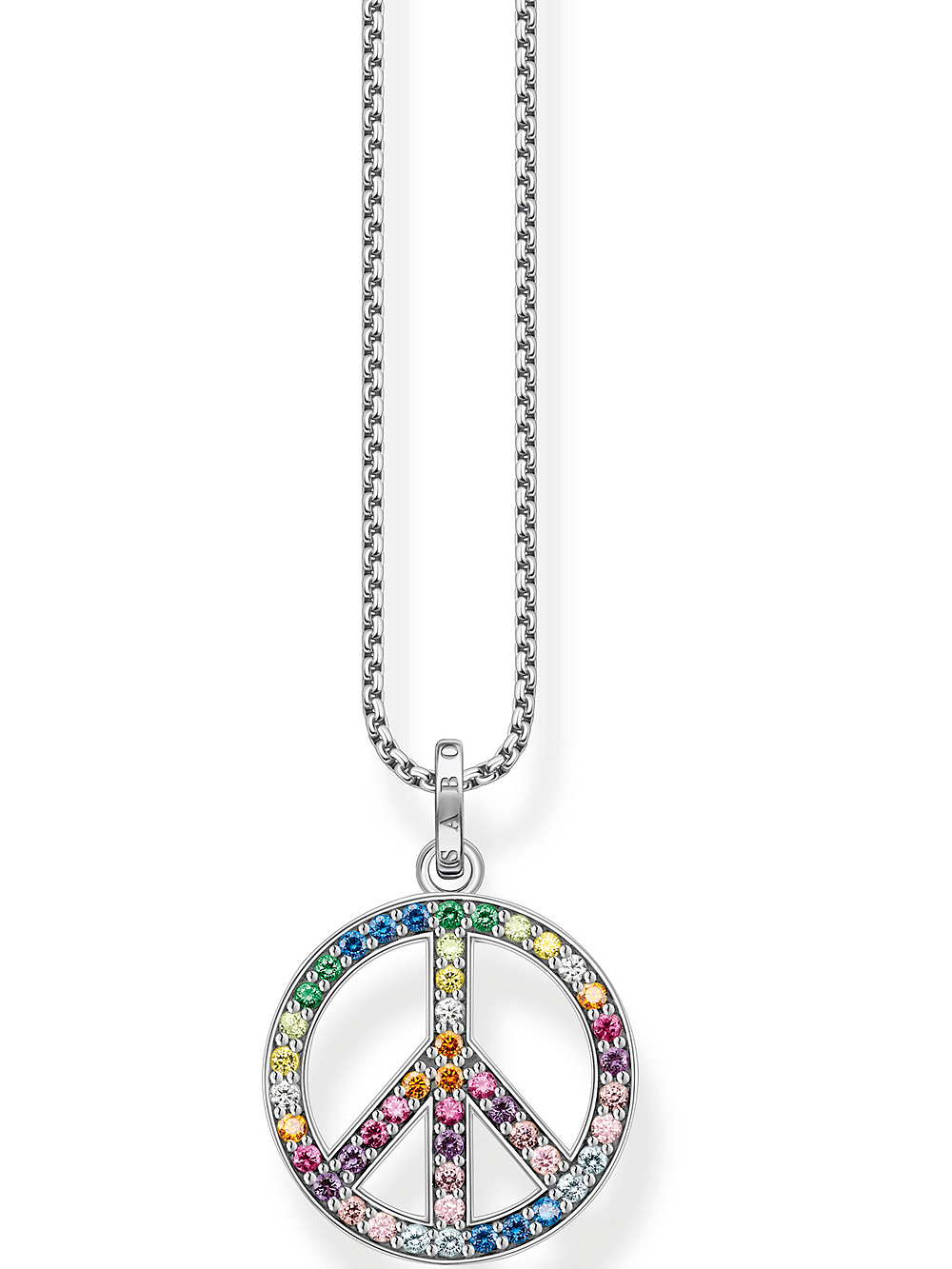 Thomas Sabo KE2170-318-7 Peace Rainbow Damen Halskette, verstellbar