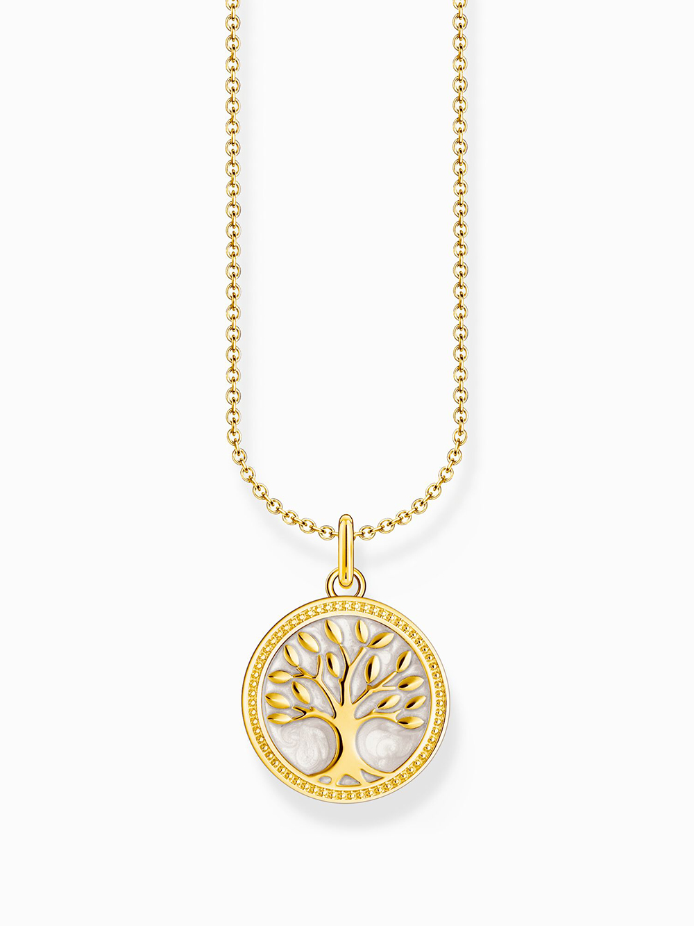 Thomas Sabo KE2220-427-39-L45V Vergoldete Kette mit Tree of Love Anhänger Damen