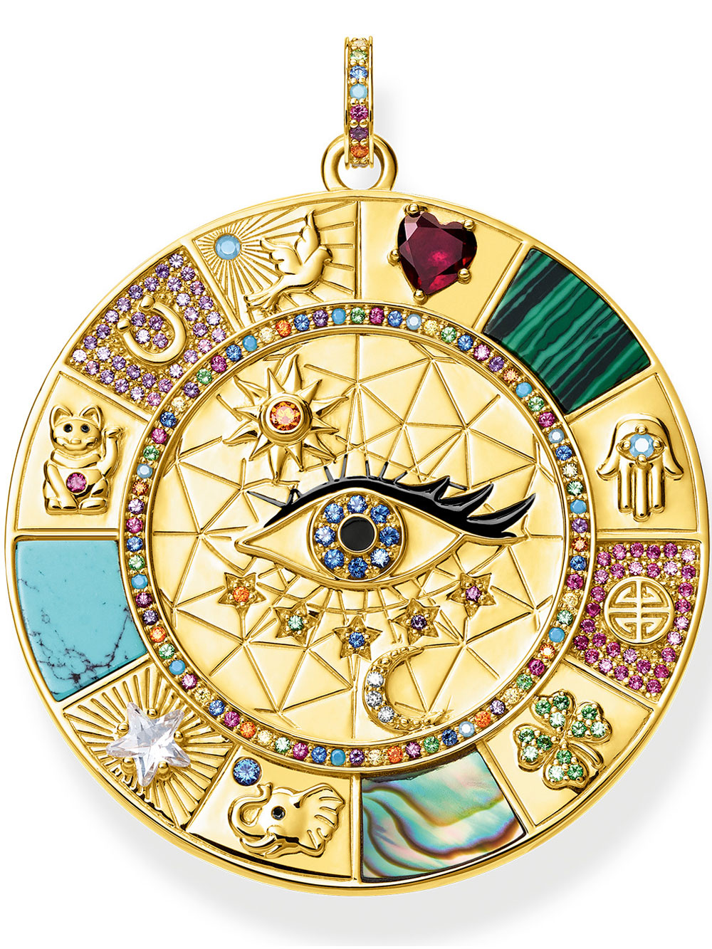 Thomas Sabo Charm Anhänger Amulett magische Glückssymbole PE855-993-7