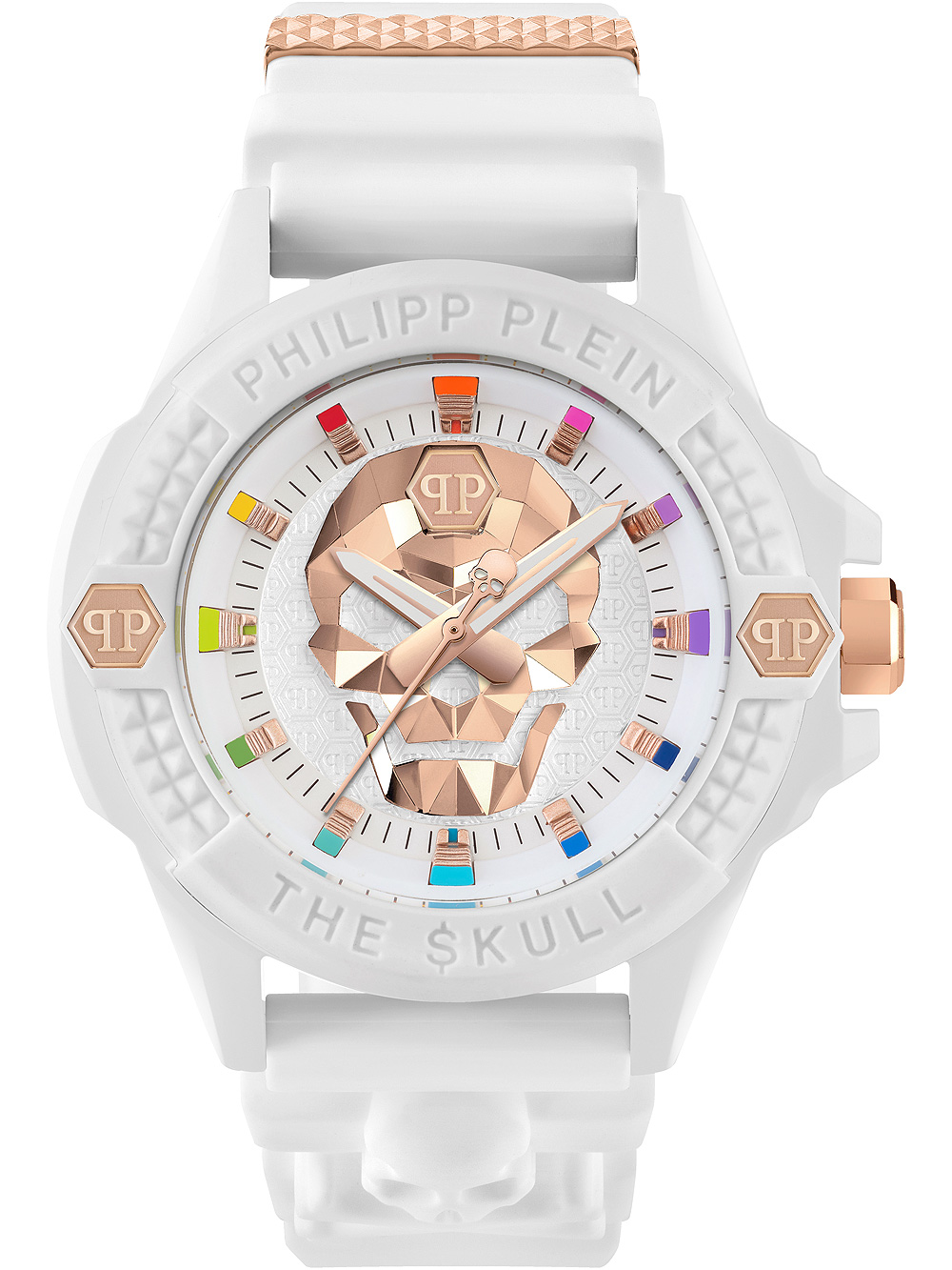 Philipp Plein PWUBA0123 The $kull Ecoceramic Herrenuhr 44mm 5ATM