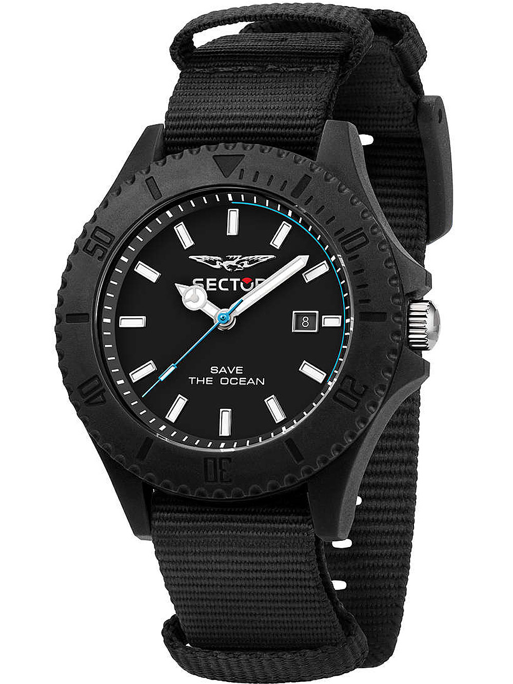 Sector R3251539002 Save The Ocean Herrenuhr 43mm 5ATM