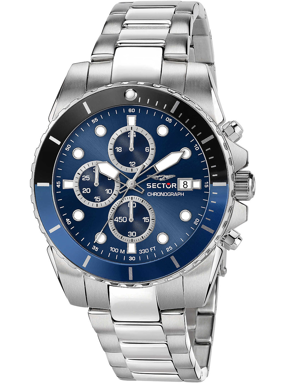 8033288899044 - Uhren - 450 43Mm Chr Blue Dial Br SS+Yg - in silver - Uhren für Unisex