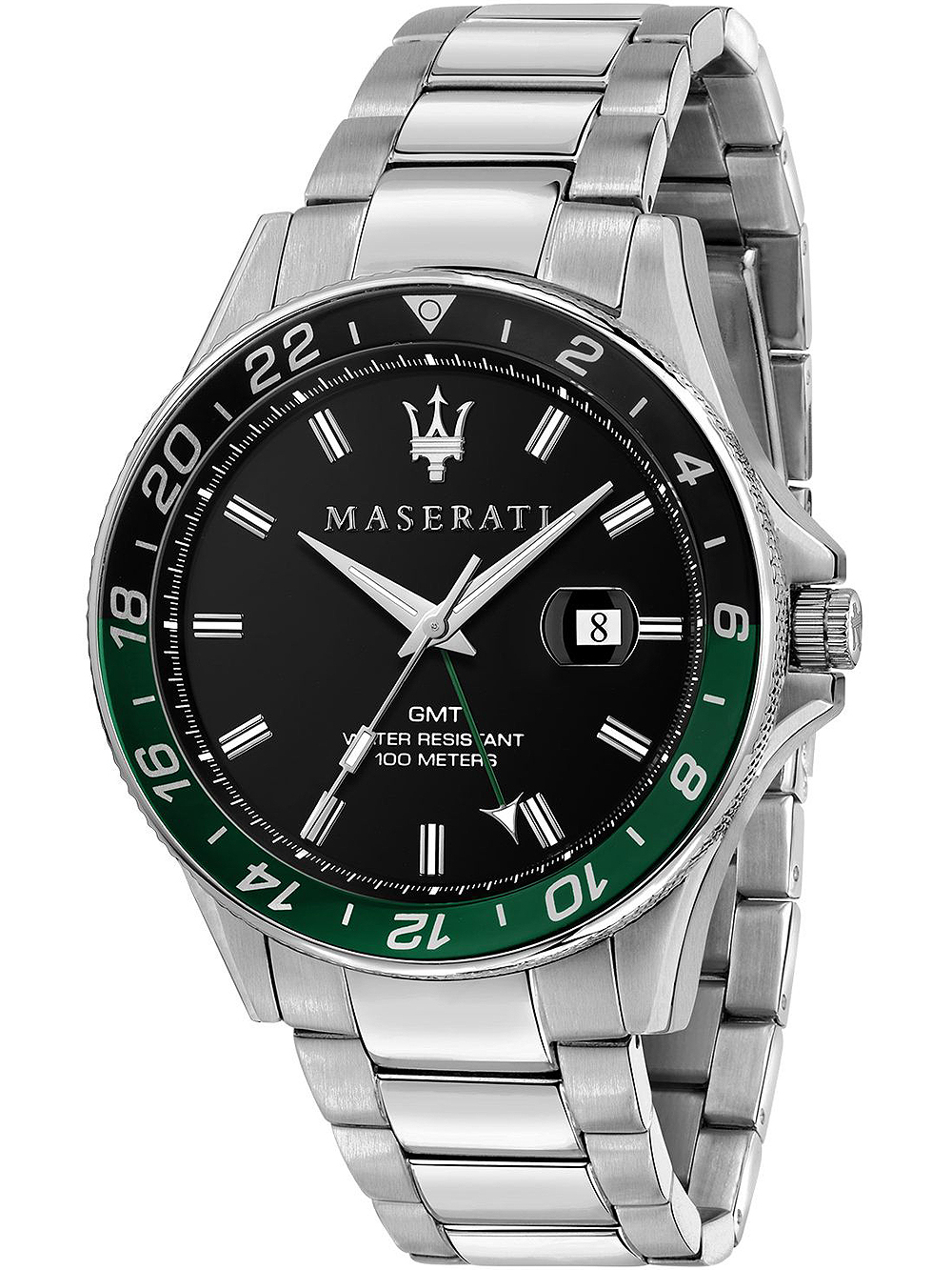 Maserati R8853140005 Sfida GMT Herrenuhr 44mm 10ATM