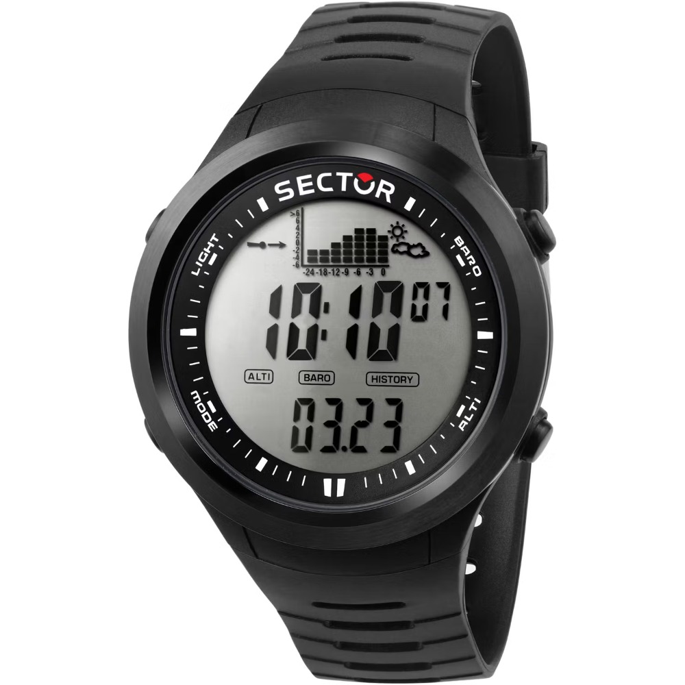 Sector R3251542001 EX-30 Herrenuhr Digitaluhr 48mm 5ATM