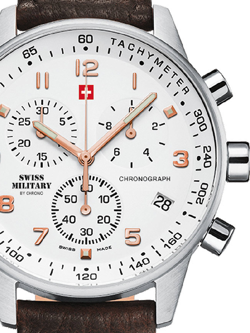 7630019124102 - Swiss Military SM3401211 Chronograph Herrenuhr 41mm 5 ATM