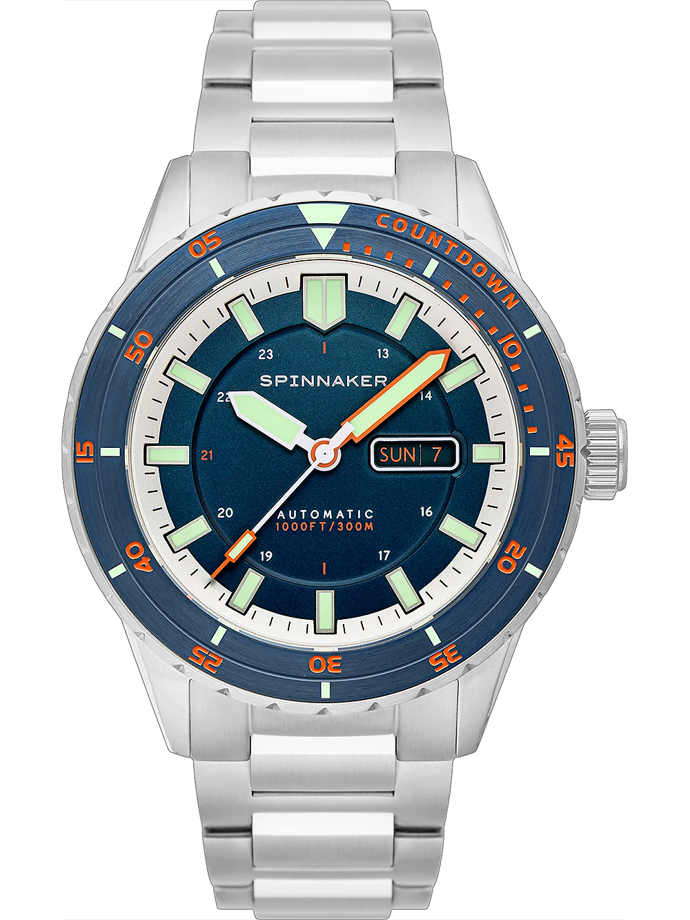 Spinnaker SP-5099-44 Herrenuhr Hass Automatik Diver 43mm 30ATM