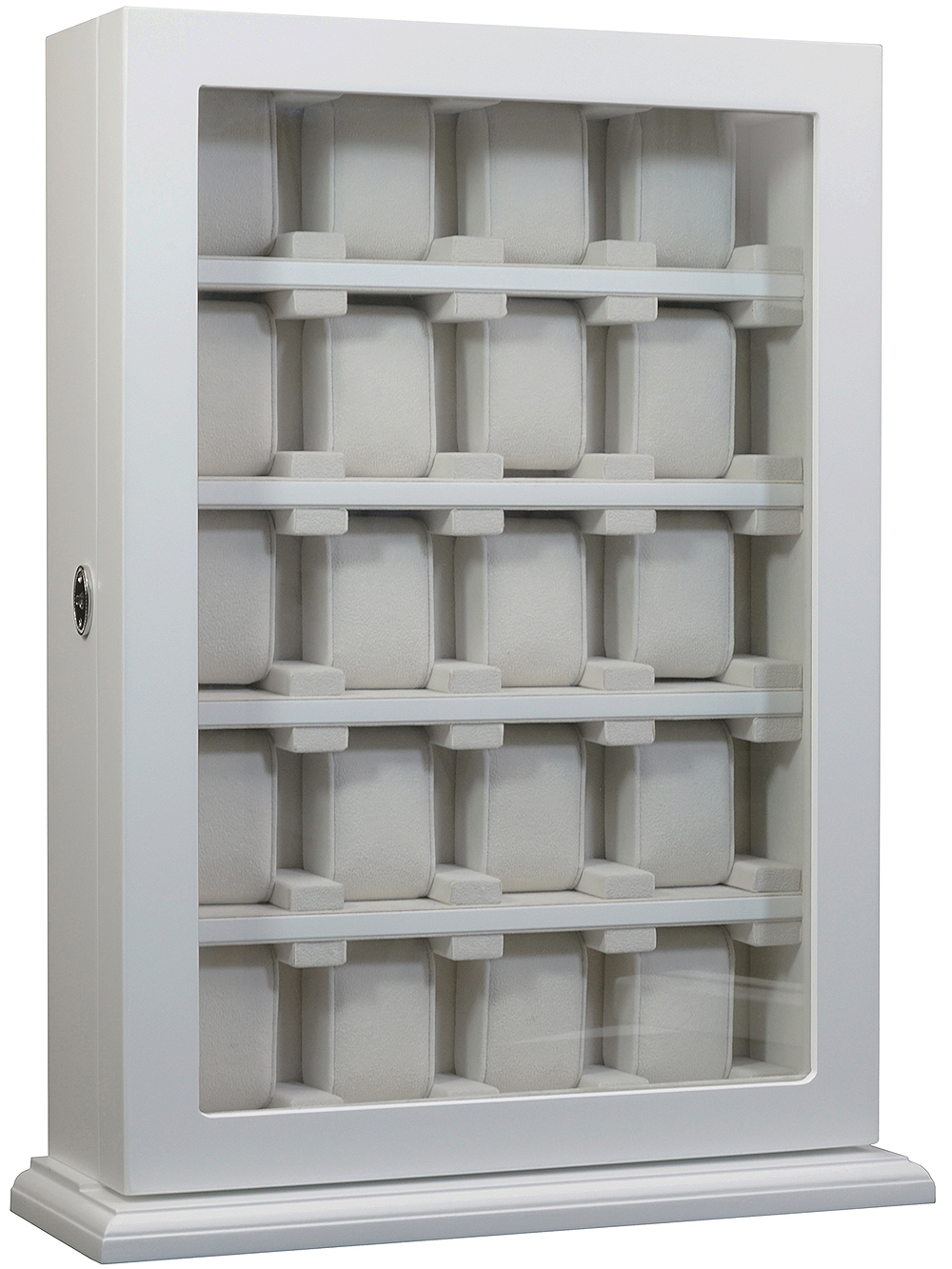 4260156291516 - Uhrenvitrine RS-1100-20WH für 20 Uhren weiß