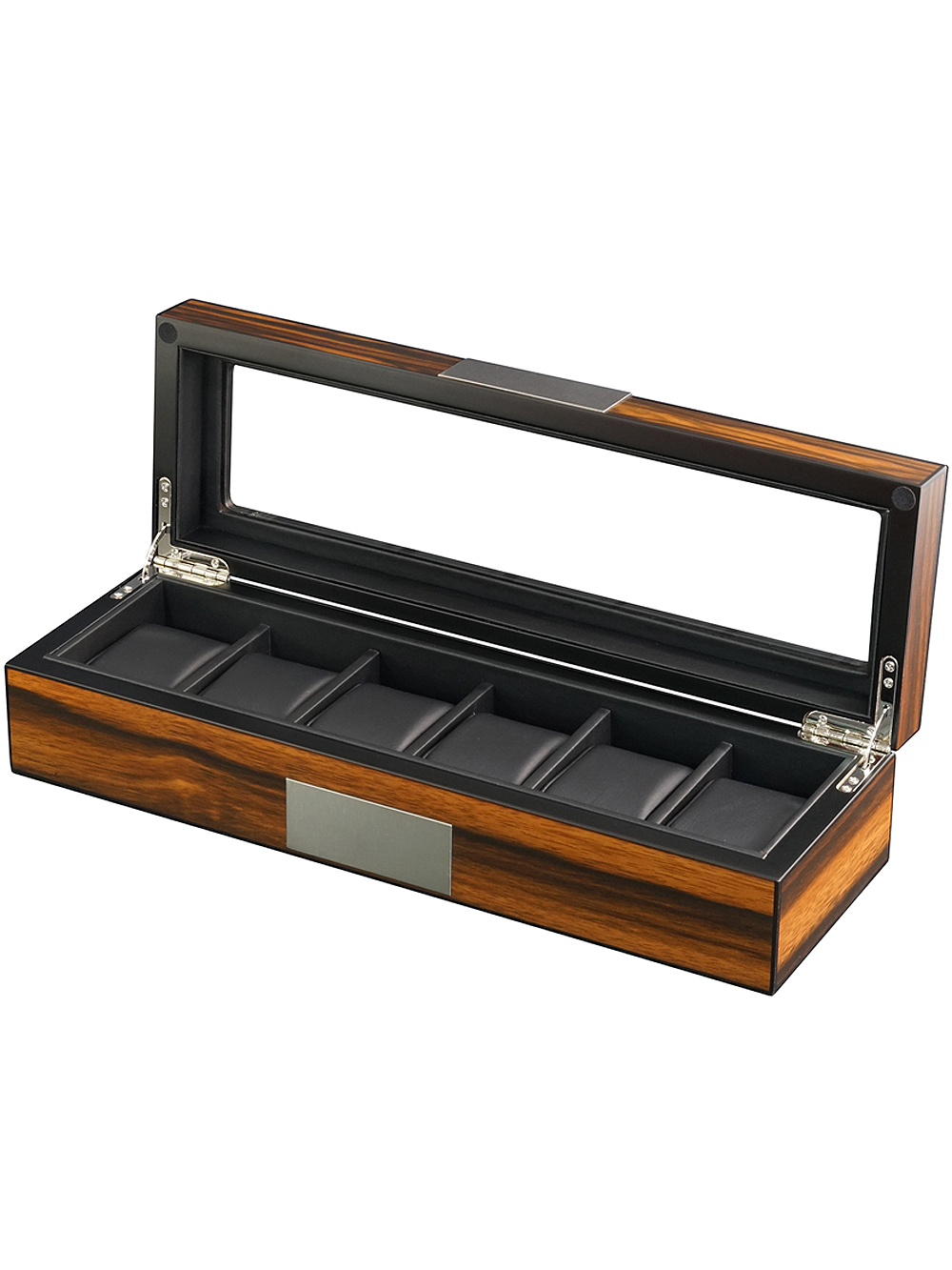 Rothenschild Uhrenbox RS-2377-6EB für 6 Uhren ebony