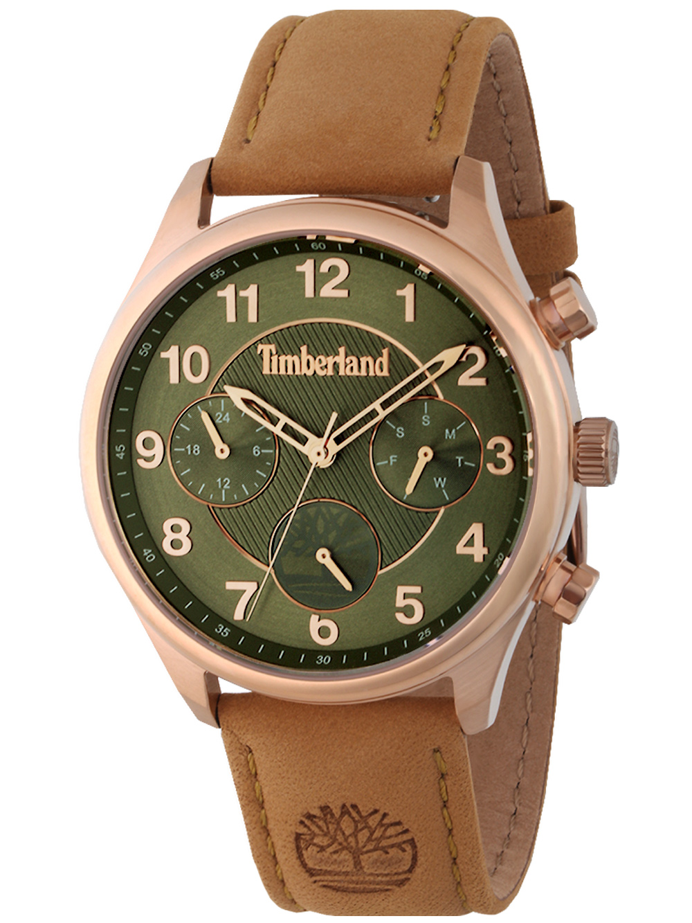 4894816034245 - Multifunktionsuhr TIMBERLAND BALLARDVALE TDWLF2200101 Armbanduhren braun (hellbraun) Damen Quarzuhren