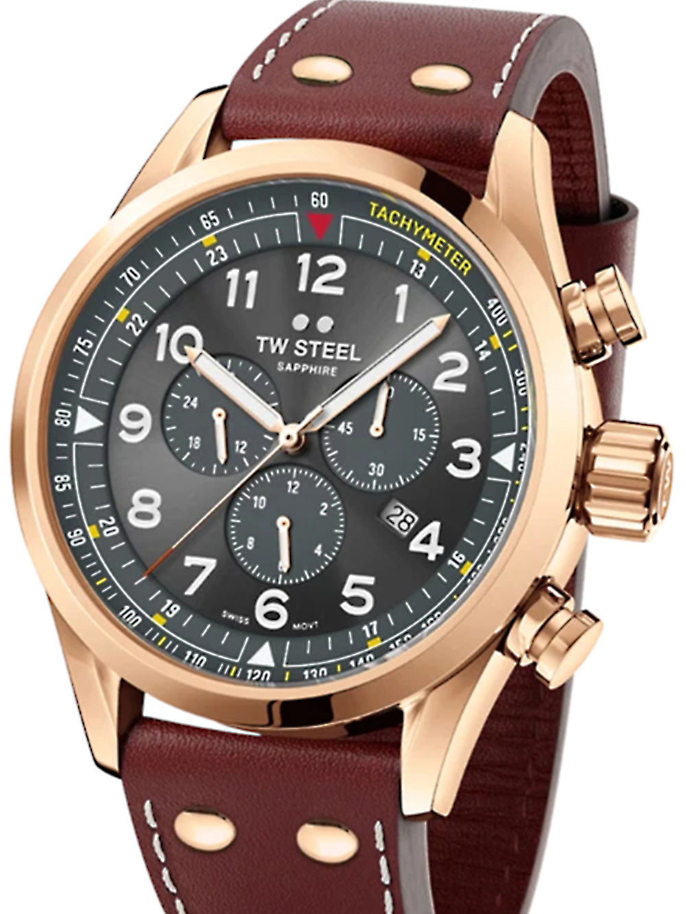 8720039110663 - TW Steel SVS203 Chronograph Volante Herrenuhr 48mm 10ATM