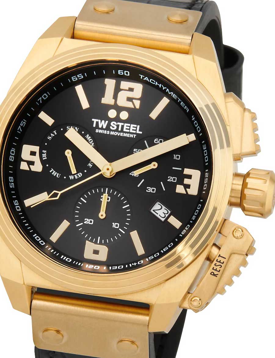 TW-Steel TW1118 Herrenuhr Canteen Chronograph 46mm 10ATM