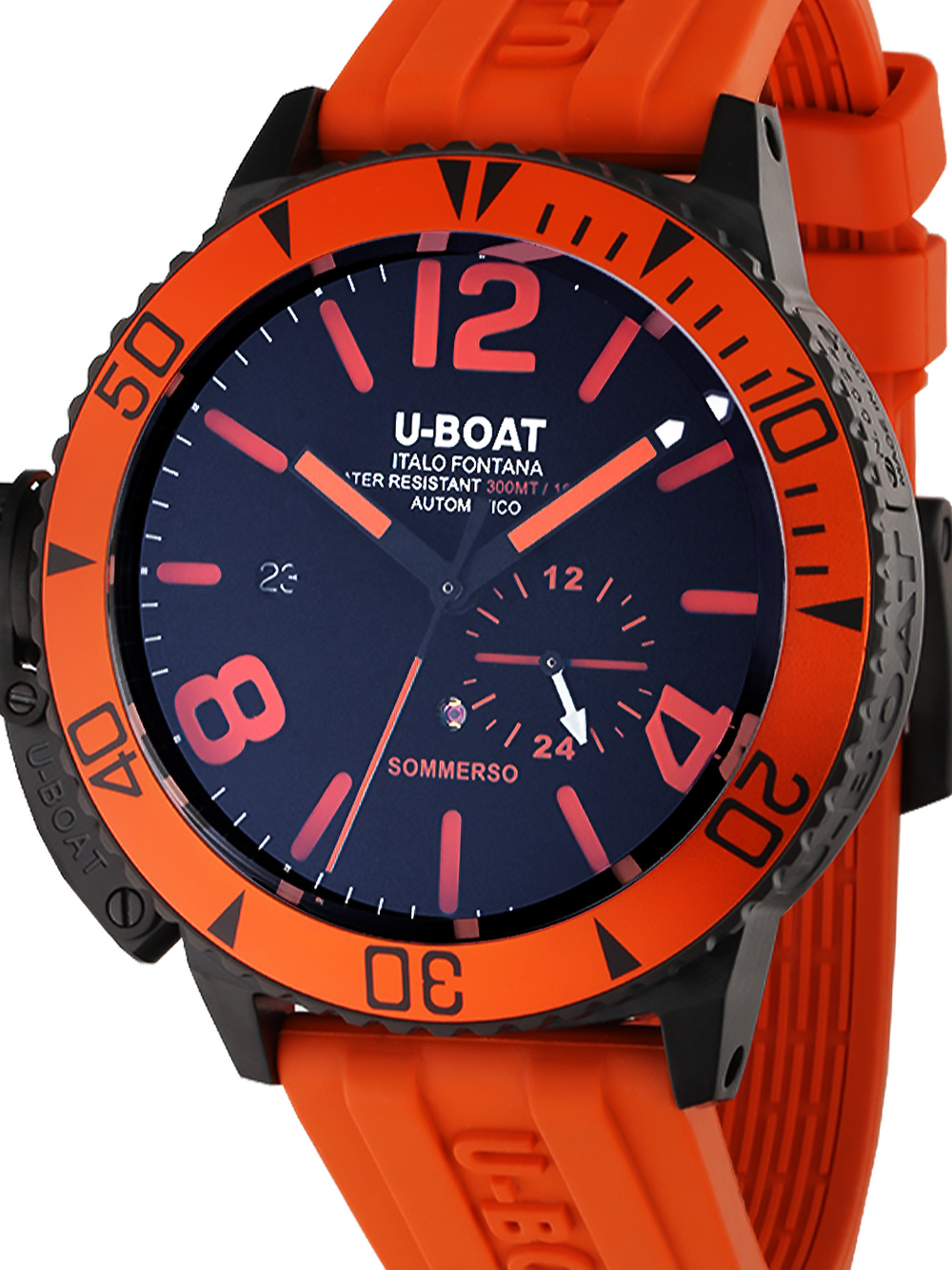 U-Boat 9543 Sommerso Orange IPB Automatik Herrenuhr 46mm 30ATM